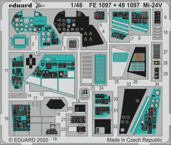 Eduard FE1097 Mi-24V for Zvezda 1:48