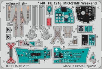 Eduard FE1216 MiG-21MF Weekend for EDUARD 1:48