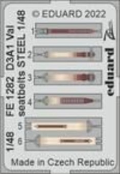 Eduard FE1282 D3A1 Val seatbelts STEEL 1:48