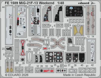 Eduard FE1589 MiG-21F-13 Weekend for Eduard 1:48