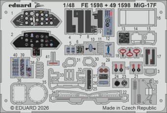 Eduard FE1598 MiG-17F for Kinetic 1:48
