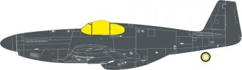 Eduard JX352 P-51B Malcolm Hood canopy Tface for Eduard 1:32