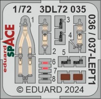 Eduard 3DL72035 P-51D-5 SPACE 1:72