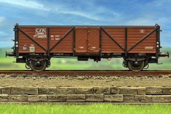 Exact Train AF22053 Vagon gondola tip ISFF, CFR, epoca III