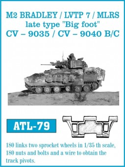 Friulmodel ATL-079 M2 Bradley/LVTP 7/MLRS late 'Big foot' 1:35