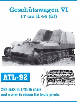 Friulmodel ATL-092 Geschutzwagen VI 17cm K44 (Sf) 1:35