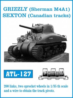Friulmodel ATL-127 GRIZZLY (Sherman M4A1) SEXTON (Canadian tracks) 1:35