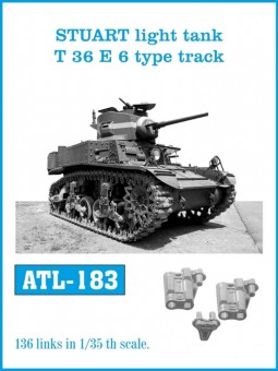 Friulmodel ATL-183 STUART light tank T 36 E 6 type track 1:35