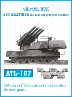 Friulmodel ATL-187 9K37M1 BUK 2S3 AKATSIYA 152 mm self propeller howitzer 1:35