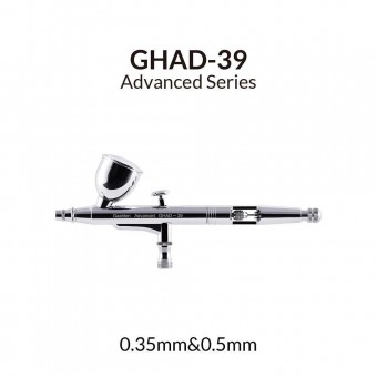Gaahleri 40133 GHAD-39 Gravity Feed Double Action Airbrush (0.35mm and 0.5mm) - Gaahleri Advanced Series