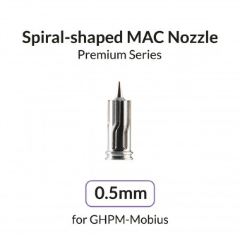 Gaahleri 43035 Airbrush 0.5 mm Spiral-Shaped MAC Nozzle Premium Series GHPM-Mobius