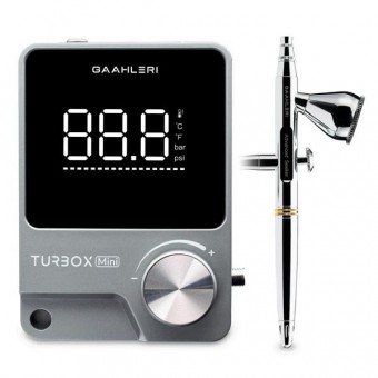 Gaahleri 47606 Dual-action Airbrush Seeker 0.3 mm with Turbox Mini Air Compressor