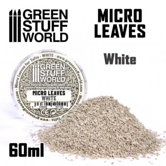 Green Stuff World 8435646501109ES Micro Leaves - White mix (15gr)