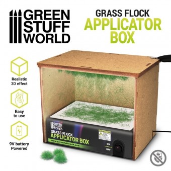 Green Stuff World 8435646501581ES Grass Flock Applicator Box (180mmx123mmx59mm)