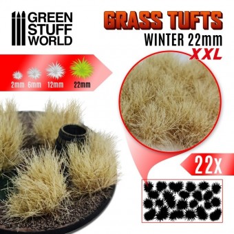 Green Stuff World 8435646501659ES Grass TUFTS - 12mm self-adhesive - WINTER