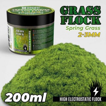Green Stuff World 8435646506449ES Static Grass Flock 2-3 mm - SPRING GRASS - 200 ml