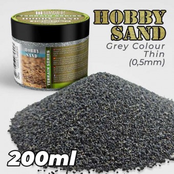 Green Stuff World 8435646506814ES Thin Hobby Sand - Dark Grey 200ml