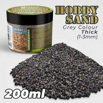 Green Stuff World 8435646506821ES Thick Hobby Sand - Dark Grey 200ml