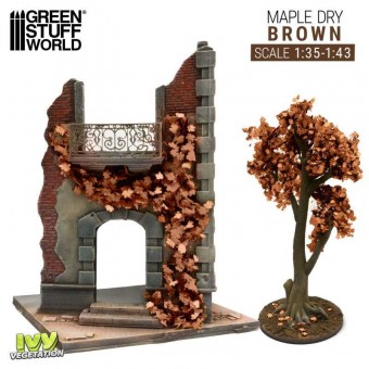 Green Stuff World 8435646520049ES Ivy Foliage - Brown Maple - Large (1:35/1:43)
