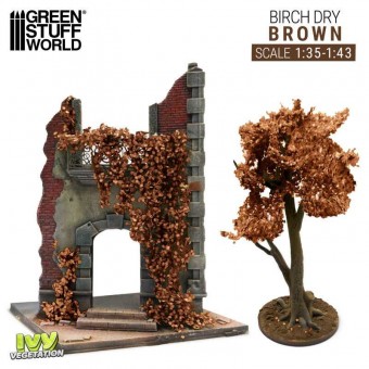 Green Stuff World 8435646520124ES Ivy Foliage - Brown Birch - Large (1:35/1:43)