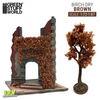 Green Stuff World 8435646520131ES Ivy Foliage - Brown Birch - Small (1:72/1:87)