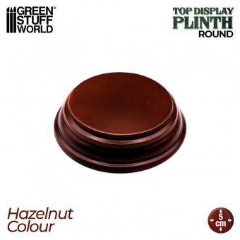 Green Stuff World 8435646523538ES Round wood display bases 5x5 cm - Hazelnut