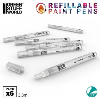 Green Stuff World 8435646523750ES Refillable marker 0.7 mm - 6 pcs.