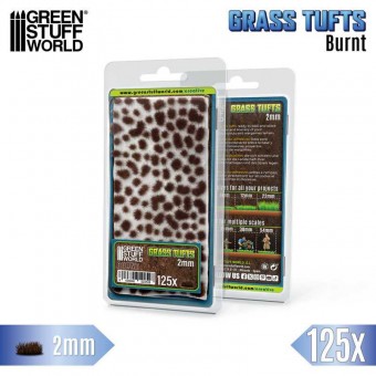 Green Stuff World 8435646524528ES Static Grass Tufts 2 mm - Burnt Brown (125 pcs.)