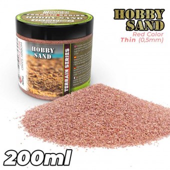 Green Stuff World 8435646528359ES Thin Hobby Sand - Red Sand 200ml