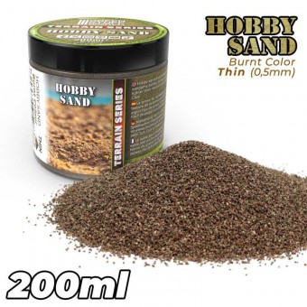 Green Stuff World 8435646528373ES Thin Hobby Sand - Burnt Colour 200ml
