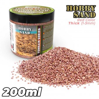 Green Stuff World 8435646528380ES Thick Hobby Sand - Red Sand 200ml
