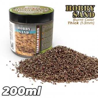 Green Stuff World 8435646528403ES Thick Hobby Sand - Burnt Brown 200ml
