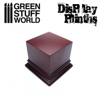 Green Stuff World 8436574501629ES Square Top Display Plinth 6x6 cm - Hazelnut Brown