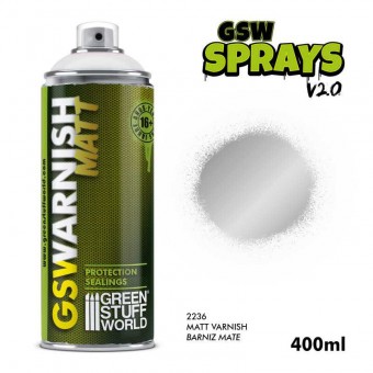 Green Stuff World 8436574505955ES SPRAY Clear Matt Varnish (400ml)