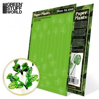 Green Stuff World 8436574508673ES Paper Plants - Monstera (laser cut)