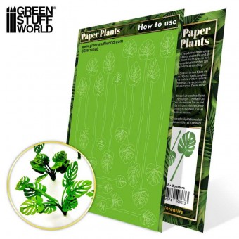 Green Stuff World 8436574508673ES Paper Plants - Monstera (laser cut)