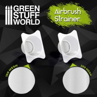Green Stuff World 8436574509199ES Airbrush Cup Strainers - 2 pcs. set