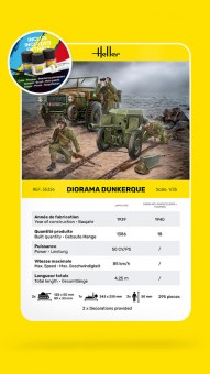 Heller 35326 STARTER KIT Diorama Dunkerque 1:35