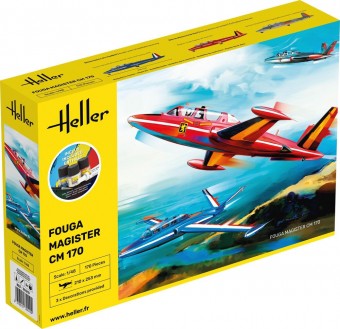 Heller 35510 STARTER KIT Fouga Magister CM 170 1:48