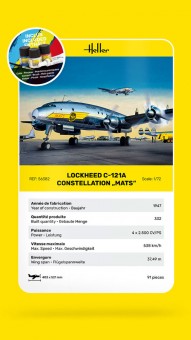 Heller 56382 STARTER KIT C-121A Constellation MATS 1:72