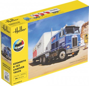 Heller 56793 STARTER KIT Kenworth K-123 Cabover Truck 1:43