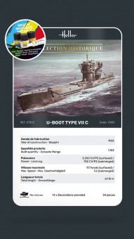 Heller 57002 STARTER KIT U-Boot Type VII C 1:400