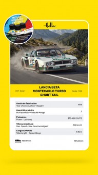 Heller 58741 STARTER KIT Lancia Beta Montecarlo Turbo Short Tail 1:24