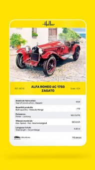 Heller 80715 Alfa Romeo 1750cc Zagato 1:24