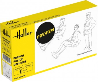 Heller 82751 French Police Officers 1:24