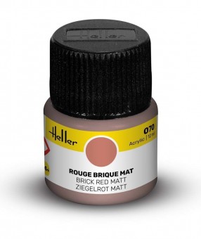 Heller 9070 Acrylic Paint 070 rouge brique mat 
