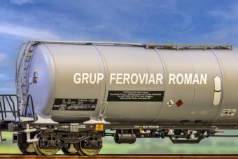 HGD 40044 Vagon cisterna Zacns, GFR, epoca VI