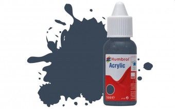 Humbrol DB0245 HUMBROL ACRYLIC DROPPER BOTTLE 14ML No.245 RLM 74 Graugrun Matt