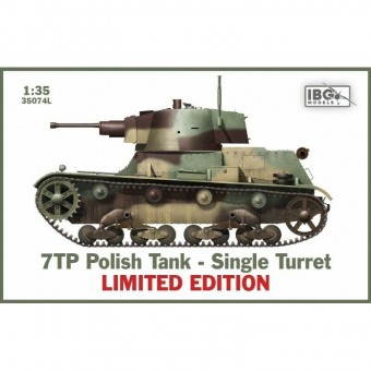 IBG 35074L 1:35 L 7TP Polish Tank-Single Turret Limited
