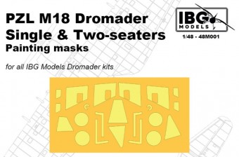 IBG 48M001 1:48 PZL M18 Dromader Single and Two-seaters Painting masks for IBG Models